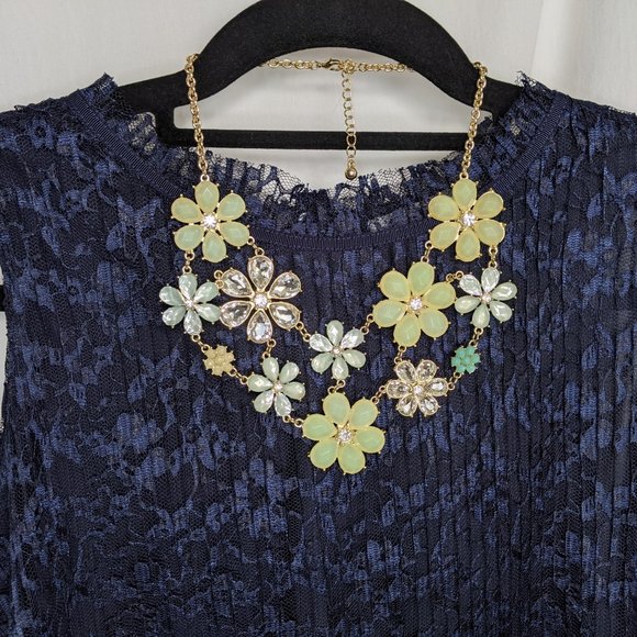 💚 Statement Necklace Bracelet Earring SET - Picture 10 of 16